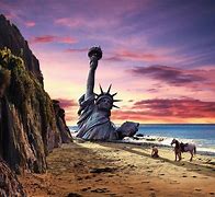 Image result for Old Planet of the Apes Starue of Liberty