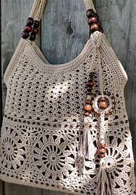 Image result for Handmade Crochet Shopping Bag