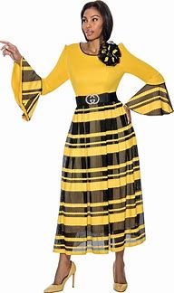 Image result for Yellow Church Dresses