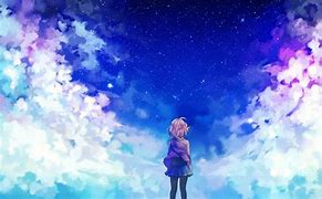 Image result for Anime Looking at the Sky