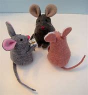 Image result for Handmade Felt Mice