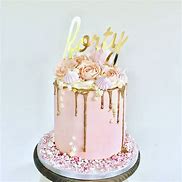 Image result for Birthday Cake Forty Flower Palm Pink Spears