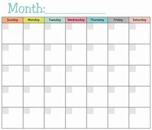 Image result for Sample Monthly Schedule Template