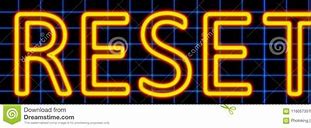 Image result for Reset in Neon Letters