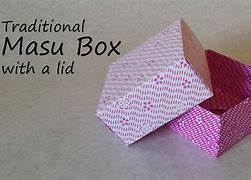Image result for Origami Masu Box