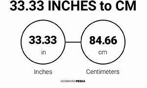 Image result for 33 Inch to Cm