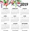 Image result for Calendar 2019 Year Free Printable