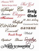 Image result for Awesome Tattoo Fonts
