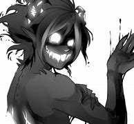 Image result for Black and White Anime Demon Faces