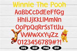 Image result for Winnie the Pooh Letter Font