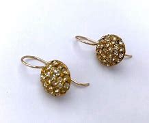 Image result for Metal Button Earring