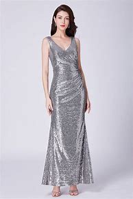 Image result for Silver Grey Dresses for Wedding Guest