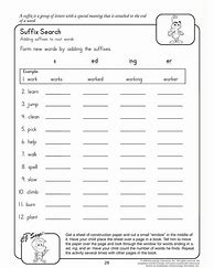 Image result for Prefix/Suffix Worksheets 2nd Grade