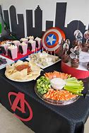 Image result for Superhero Party Table Food