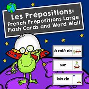 Image result for French Prepositions Cartoon Image