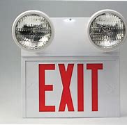 Image result for Lighted Exit Signs Emergency Lights