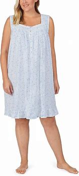 Image result for Plus Size Cotton Sleeveless Nightgowns