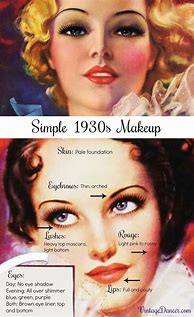 Image result for 30s Makeup