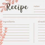 Image result for Free PDF Recipe Card Template