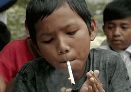Image result for Kid Smoking Cigarette GIF