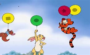 Image result for Winnie the Pooh Toddler Popping Balloons