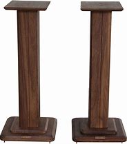 Image result for Solid Wood Speaker Stands
