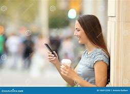 Image result for Woman Holding Handphone From Side