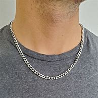 Image result for Men's Polished Stainless Steel Necklace Chain Link Unbreakable Clasp