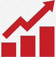 Image result for Graph Increase Icon Red