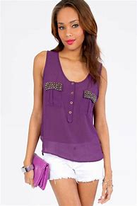 Image result for Purple Tank Top