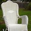 Image result for White Wicker Rocking Chair