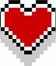 Image result for 8-Bit Heart Zelda