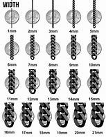 Image result for Chain Inches Chart