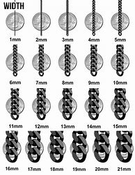 Image result for mm Chart for Jewelry