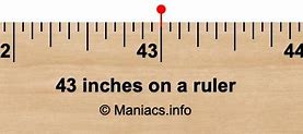 Image result for .43 Inches On Ruler