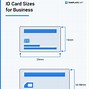 Image result for Personal ID Card Size