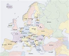 Image result for Europe with Capitals