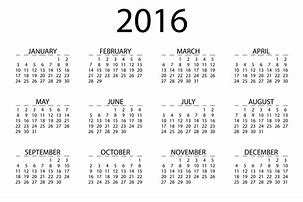 Image result for Print 2016 Calendar