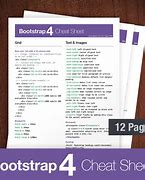 Image result for Bootstrap Class Cheat Sheet