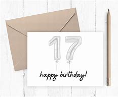 Image result for 17 Year Old Birthday Card