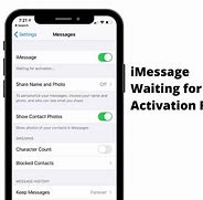 Image result for iMessage Says Waiting for Activation