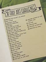 Image result for 30-Day Art Challenge List