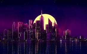 Image result for Purple and Black Neon City
