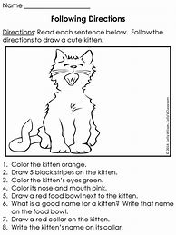Image result for Following Instructions Grade 2