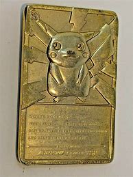 Image result for 23K Gold Plated Pokemon Card