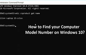 Image result for Model Number of This Computer