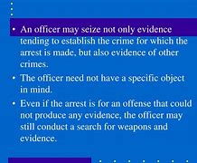 Image result for Search Incident to Arrest