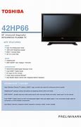Image result for Toshiba 42HP66