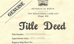 Image result for Certificate of Title Deed