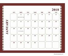 Image result for 2018 Monthly Calendar Printable Large